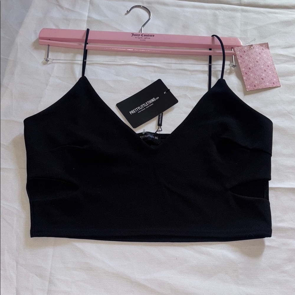PrettyLittleThing Black Camisole Top